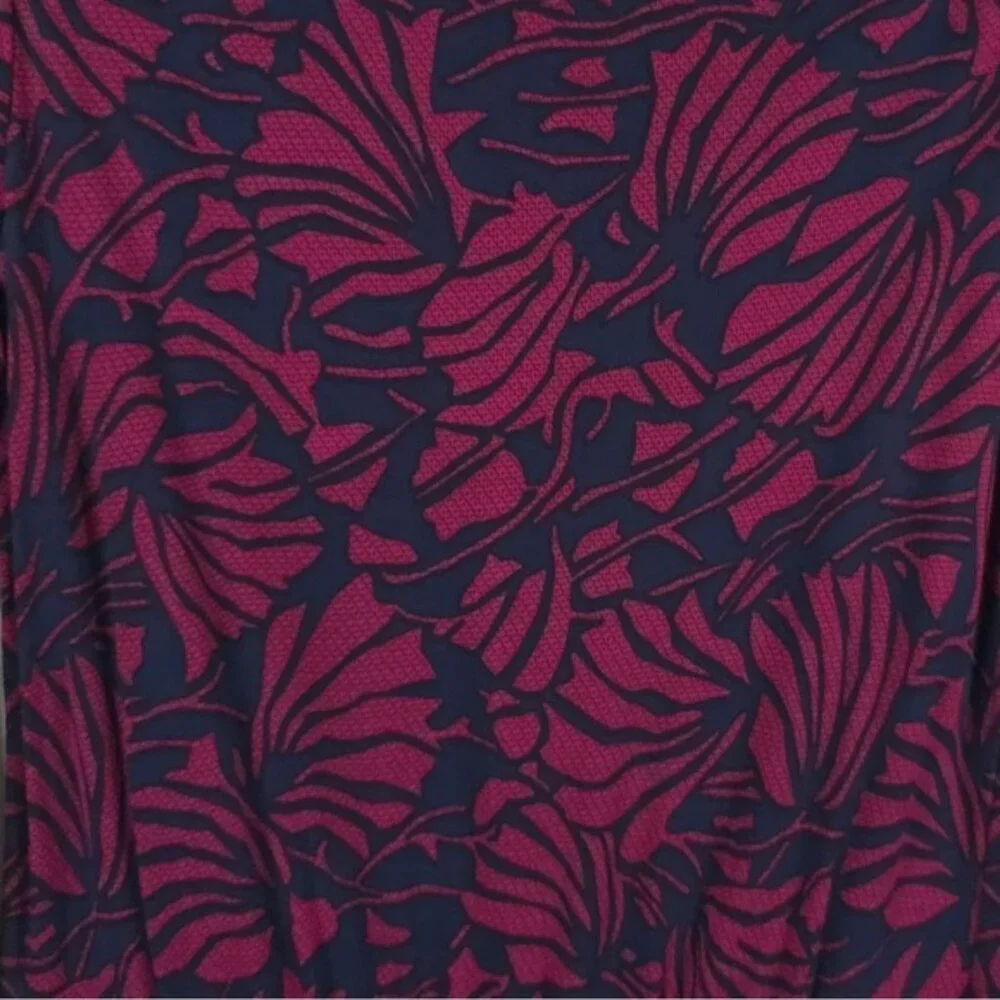 NWT TORY BURCH ETTA DRESS TORY NAVY AZOLLA COMBO A/988 Floral Print LS‎ SMALL